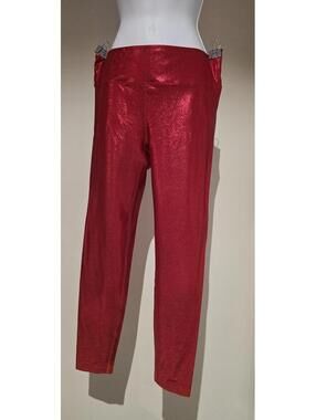 Heroine Sport - Metallic Red Shiny Leggings